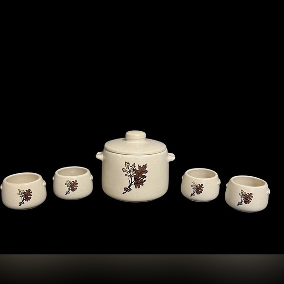 West Bend Other - Vintage West Bend Bean Pot 5 Piece Set